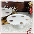 flat white porcelain cake plate